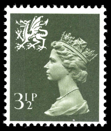 Wales 1971-93 3 p olive-grey (2 bands) unmounted mint.