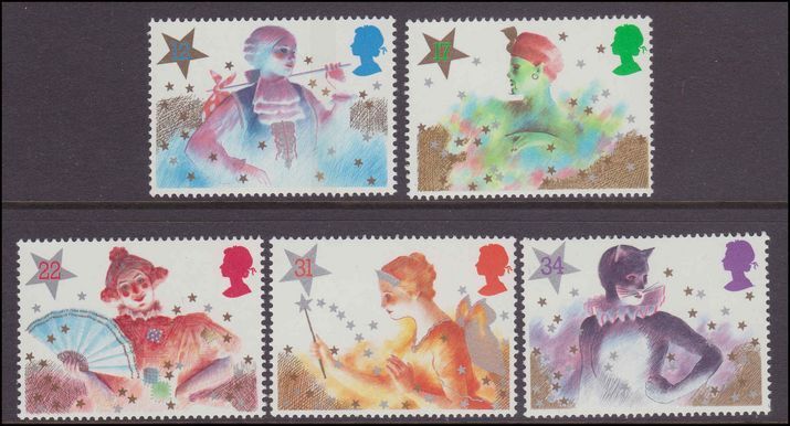 1985 Christmas. Pantomime Characters unmounted mint.