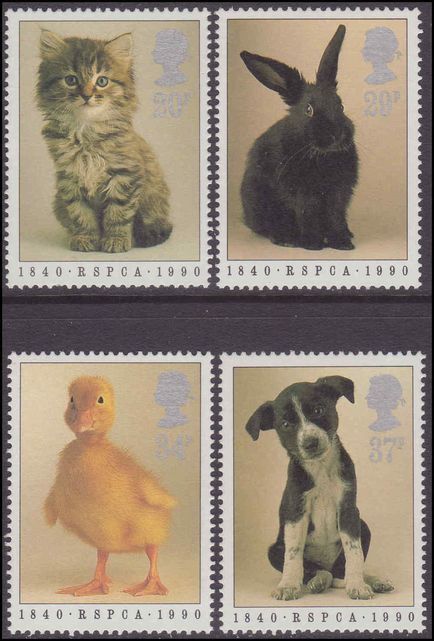 1990 150th Anniv of Royal Society for Prevention of Cruelty to Animals unmounted mint.