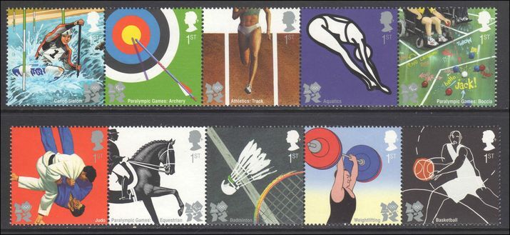 2009 Olympic and Paralympic Games, London (2012) (1st issue) unmounted mint.