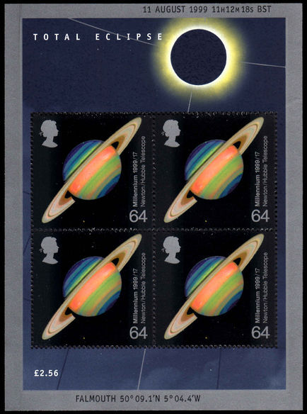 1999 Solar Eclipse souvenir sheet unmounted mint.