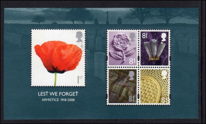 2008 Lest We Forget (3rd issue) souvenir sheet unmounted mint.