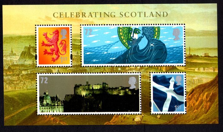 2006 Celebrating Scotland souvenir sheet unmounted mint.