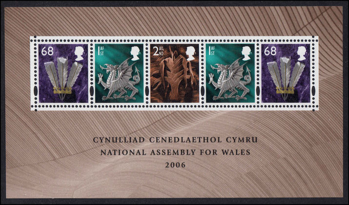 2006 Welsh Assembly souvenir sheet unmounted mint.