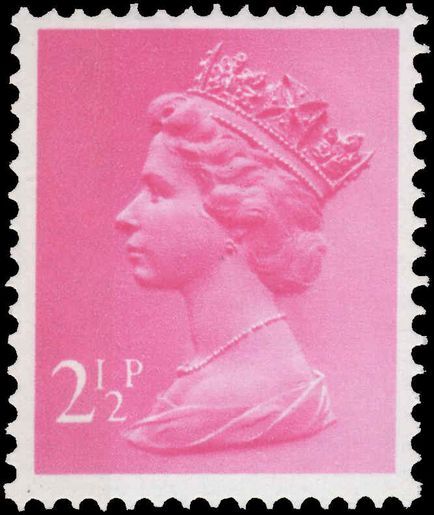 X852Ea 2½p magenta (side band right) unmounted mint.