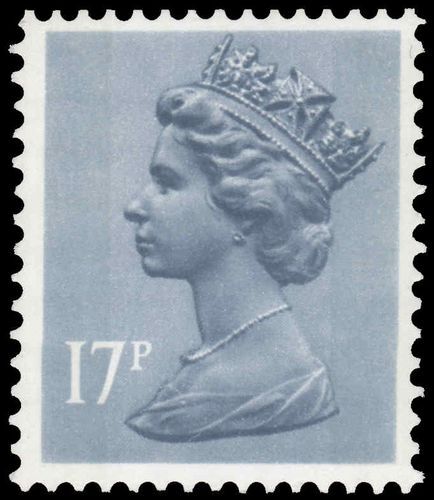 X909 17p grey-blue (2 bands) unmounted mint.