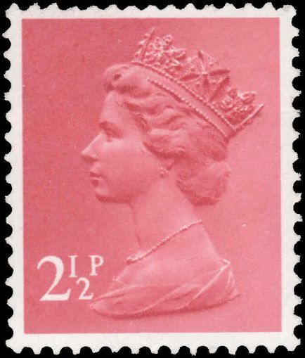 X929 2½p rose-red Harrison phosphorised paper unmounted mint.