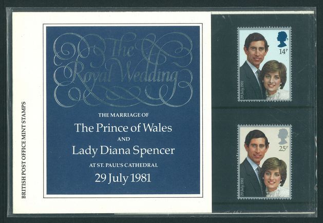 1981 Royal Wedding Presentation Pack.