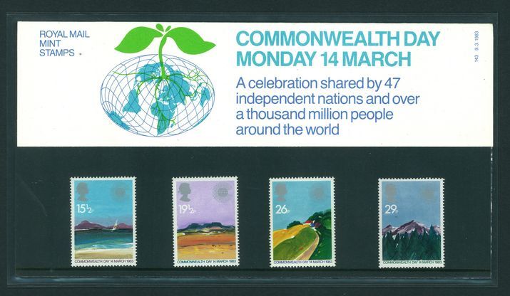 1983 Commonwealth Day. Geographical Regions Presentation Pack.