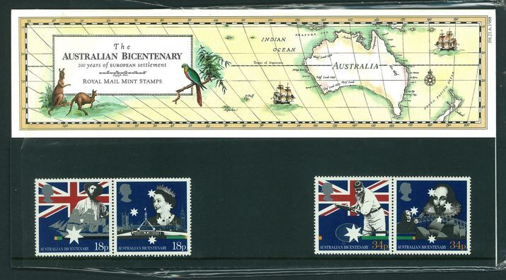 1988 Bicentenary of Australian Settlement Presentation Pack.