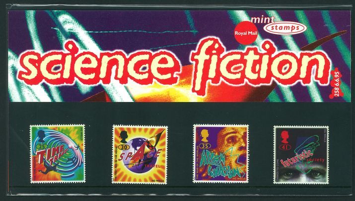 1995 Science Fiction. Novels by H. G. Wells Presentation Pack.