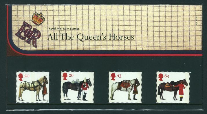 1997 All the Queens Horses Presentation Pack.