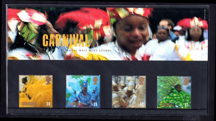 1998 Europa. Festivals. Notting Hill Carnival Presentation Pack.