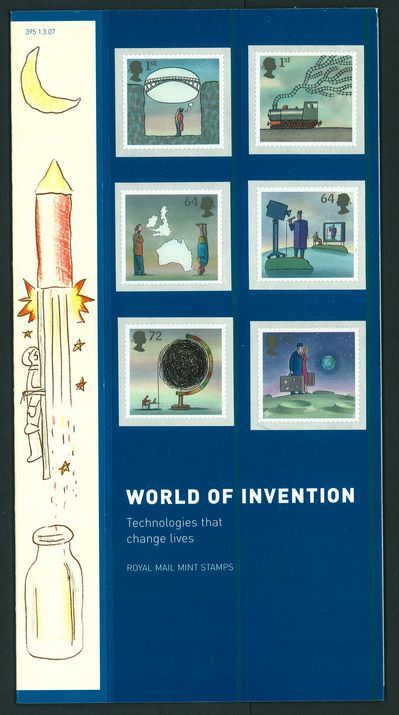 2007 Inventions (Self Adh.) Presentation Pack.