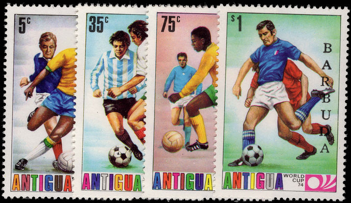 Barbuda 1974 World Cup Football 2nd issue unmounted mint.