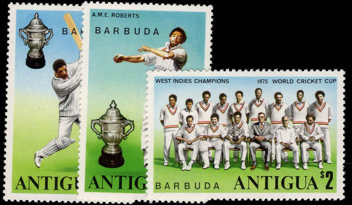 Barbuda 1975 World Cup Cricket Winners unmounted mint.