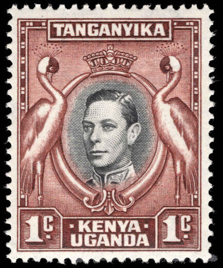 Kenya Uganda & Tanganyika 1938-54 1c perf 13¼x13¾ lightly mounted mint.