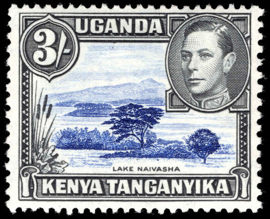 Kenya Uganda & Tanganyika 1938-54 3s perf 13x11¾ lightly mounted mint.
