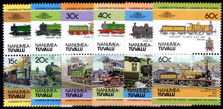 Nanumea 1984 Locomotives (1st series) unmounted mint.