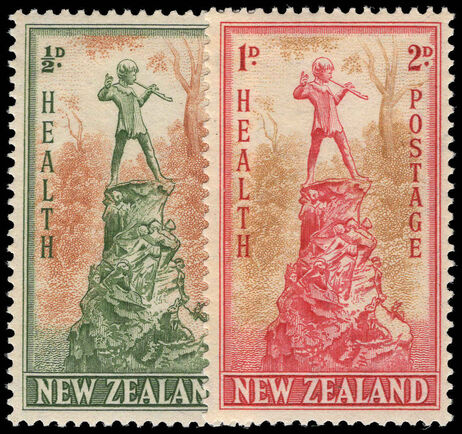 New Zealand 1945 Health Stamps lightly mounted mint.
