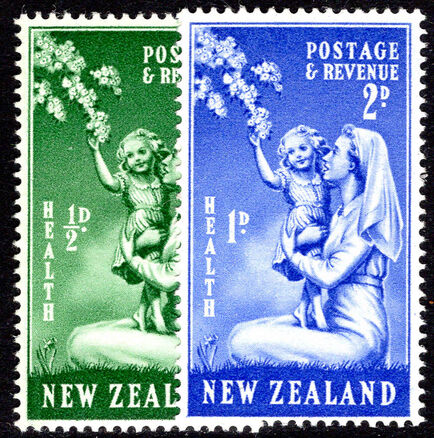 New Zealand 1949 Health Stamps lightly mounted mint.