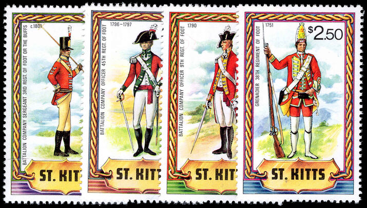 St Kitts 1981 Military Uniforms (1st series) unmounted mint.