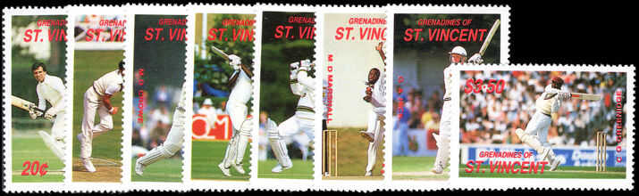 St Vincent Grenadines 1988 Cricketers of 1988 International Season unmounted mint.