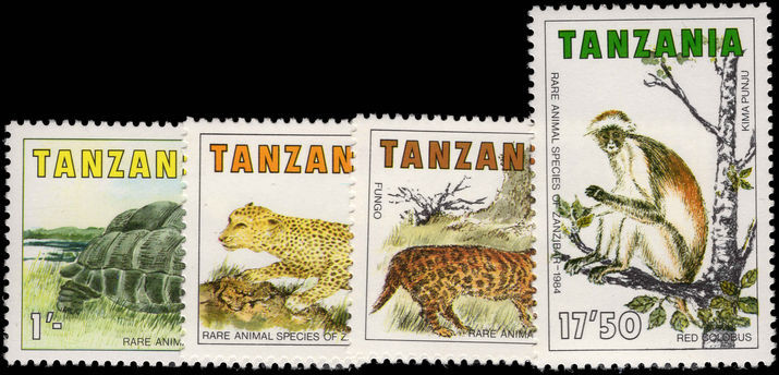 Tanzania 1984 Rare Animals unmounted mint.