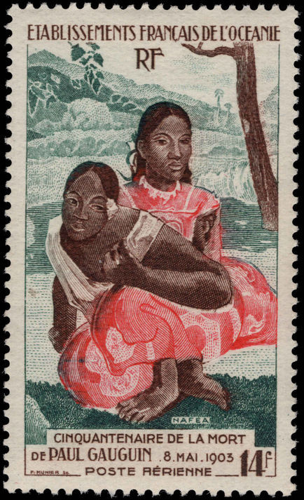 French Polynesia 1953 Gaugin unmounted mint.