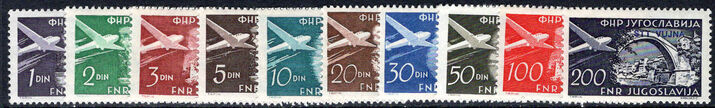 Trieste 1954 Air set to 200d unmounted mint.