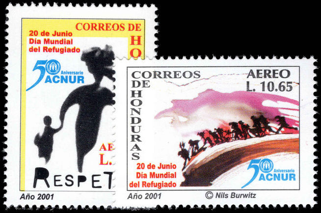 Honduras 2001 Refugees unmounted mint.