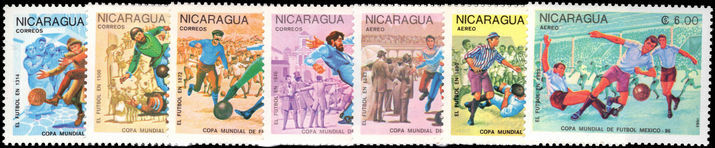 Nicaragua 1985 World Cup Football unmounted mint.