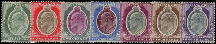 Malta 1903-04 set lightly mounted mint (1s no gum).