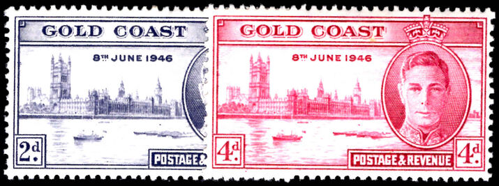 Gold Coast 1946 Victory perf 13½ lightly mounted mint.