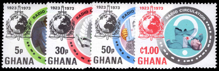 Ghana 1973 50th Anniversary of Interpol unmounted mint.