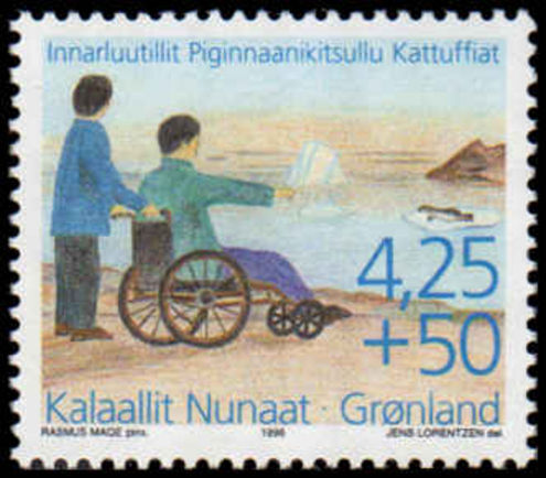 Greenland 1996 Disabled Society unmounted mint.