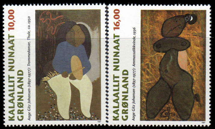 Greenland 1997 Greenland Art unmounted mint.