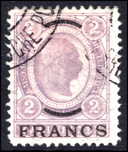 Post Office in Turkey 1903-04 2f grey-lilac fine used.