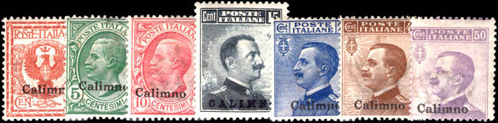 Calino 1912 set of original values fine lightly mounted mint.