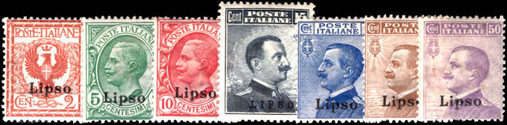 Lisso 1912 set of original values fine lightly mounted mint.