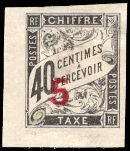 Indo-China 1905 5 on 40c postage due unused no gum.
