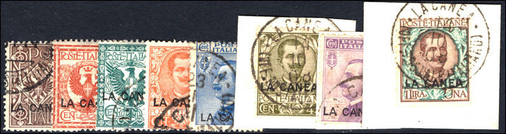 Italian PO's Crete 1906 set to 1l (missing 10c 40c) fine used.