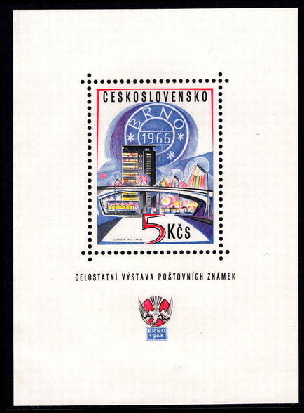 Czechoslovakia 1966 Brno Stamp Exhibition souvenir sheet unmounted mint.