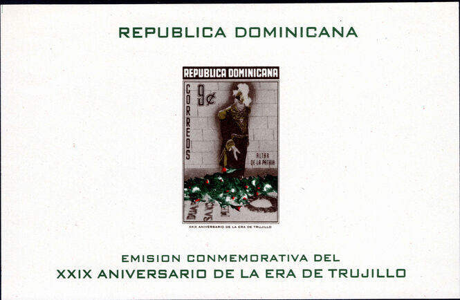 Dominican Republic 1959 29th Year of Trujillo Era souvenir sheet unmounted mint.