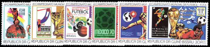 Guinea-Bissau 1978 World Cup Football Championship Results unmounted mint.