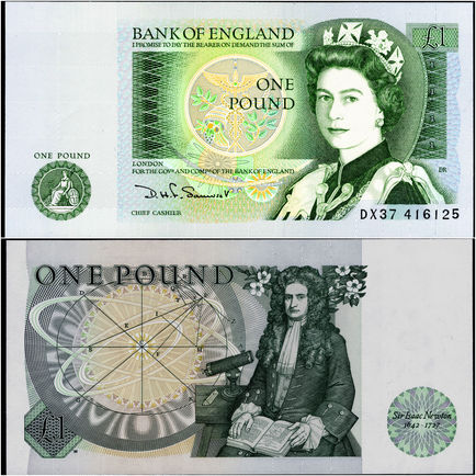 Great Britain 1981-84 £1 Somerset fine uncirculated condition.