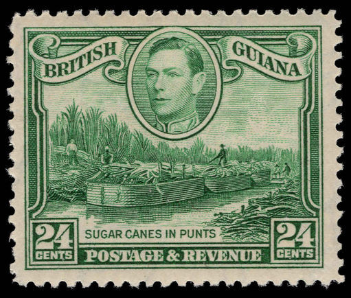 British Guiana 1938-52 24c watermark upright lightly mounted mint.