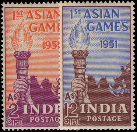 India 1951 Asian Games set lightly mounted mint.