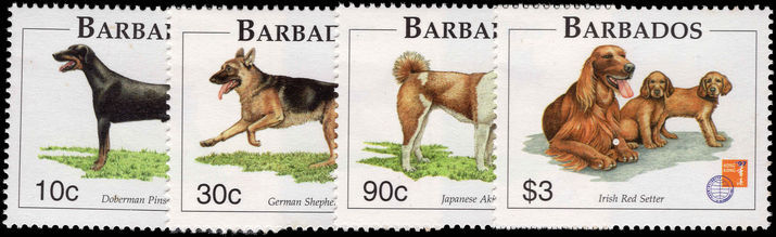 Barbados 1997 Dogs unmounted mint.