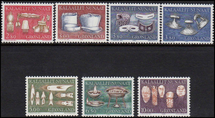 Greenland 1986-88 Local Craft Artefacts unmounted mint.